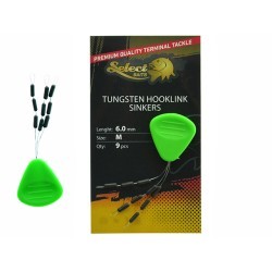 Opritoare Select Baits Tungsten Hooklink Sinkers, Medium, 6mm, 9buc/plic