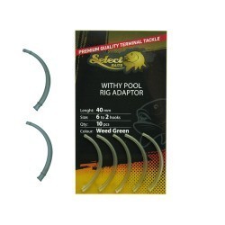 Manșon Select Baits Withy Pool Rig Adaptor, Weed Green, 40mm, 10buc/plic