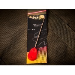 Croșetă Select Baits Long Stick Needle, Red, 12cm