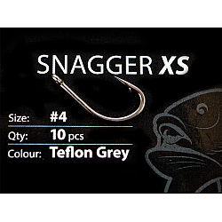 Cârlige Select Baits Snagger XS Hooks, Teflon Grey, Nr.2, 10buc/plic