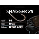 Cârlige Select Baits Snagger XS Hooks, Teflon Grey, Nr.2, 10buc/plic
