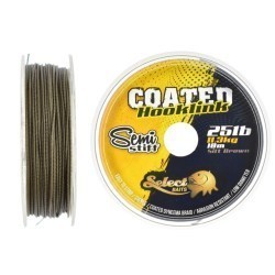 Fir textil Select Baits Coated Hooklink Semi-Stiff, Silt Brown, 25lb/11.3kg/10m