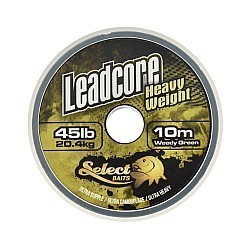 Fir Select Baits Heavy Weight Leadcore, Weedy Green, 45lb/20.4kg/10m