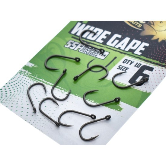 Cârlige Select Baits Wide Gape SSF, Nr.6, 10buc/plic