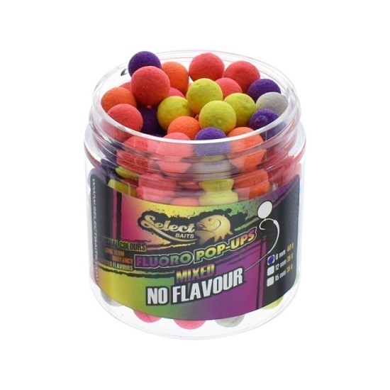 Micro pop-up Select Baits Mixed Fluoro, No Flavour, 8mm/40g