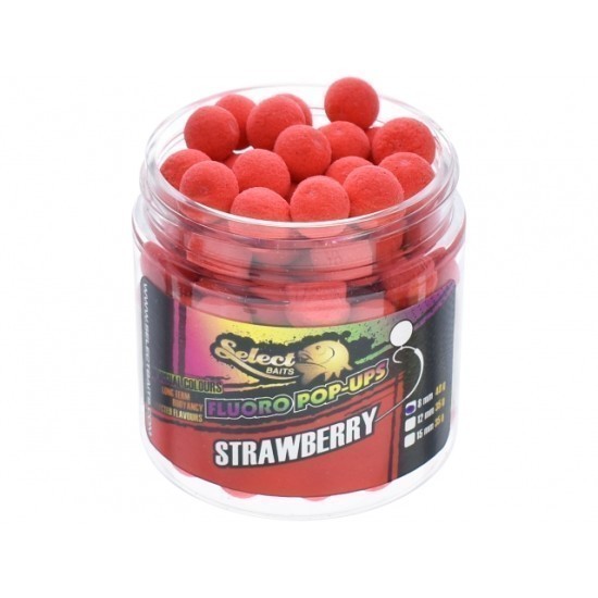 Micro pop-up Select Baits Fluoro, Strawberry, 8mm/40g