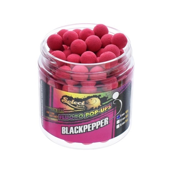 Micro pop-up Select Baits Fluoro, Black Pepper, 8mm/40g