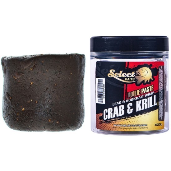 Pastă de boilies Select Baits Lead&Hookbait Wrap, Crab&Krill, 400g