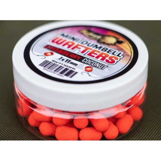 Mini dumbells critic echilibrate Select Baits Wafters, Strawberry&Coconut, 7-11mm/45g