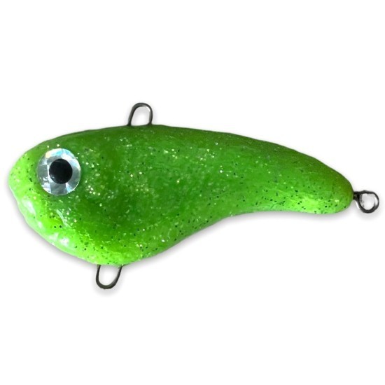 Cicadă Țicu Fishing 7cm 40g Green-Silver-Glitter