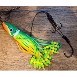 Teaser Țicu Fishing Fudo BlackCat 7/0  + Ancoră Fudo 3/0, 200g, verde