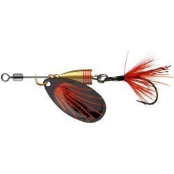 Linguriţă rotativă Cormoran Spinner Single UL2, Black/Red, 2.8g