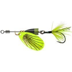 Linguriţă rotativă Cormoran Spinner Single UL2, Chartreuse/Black, 2.8g