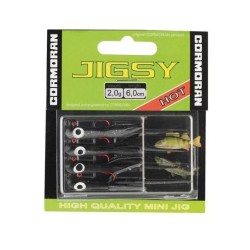 Nălucă Cormoran Jigsy Baby Squid, Black, 6cm/2g, 4buc/set