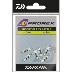 Kit lesturi Daiwa Prorex Insert Glass Rattle, 7mm, 6buc/plic