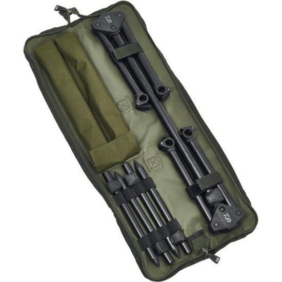 Rod Pod Daiwa Black Widow Low Level, 3 posturi Rod Pod Daiwa Black Widow Low Level, 3 posturi