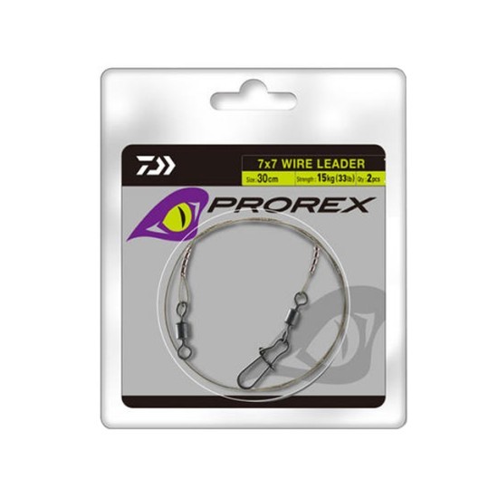 Strună Daiwa Prorex, 7x7, 30cm/10kg, 2buc/plic