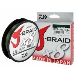 Fir textil Daiwa J-Braid X8, Dark Green, 0.35mm/36kg/300m