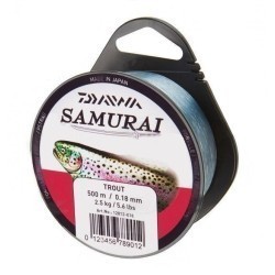 Fir monofilament Daiwa Samurai Trout, Transparent, 0.20mm/3.10kg/500m