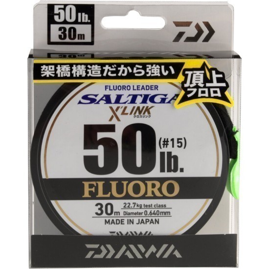 Fir fluorocarbon Daiwa Saltiga Fluoro Leader X Link 0.47mm/13.6kg/30m