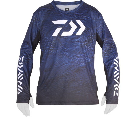 Bluză Daiwa D-Vec LS, Navy, Medium