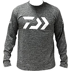 Bluză Tehnică Daiwa Shirt Long S 30, Medium, Dark Gray