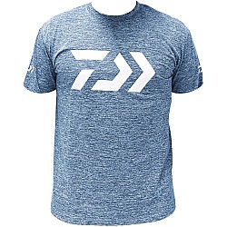 Tricou Tehnic Daiwa Shirt Short S 31, Medium, Light Blue
