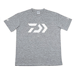 Tricou Tehnic Daiwa Shirt Short S 31, Medium, Light Gray