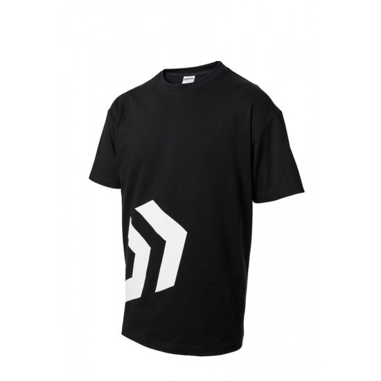 Tricou Daiwa Angler, Black&White, Large