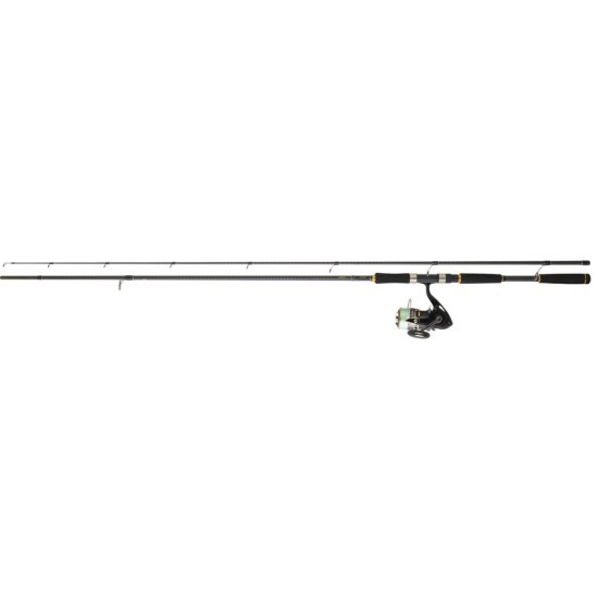 Combo Lansetă Daiwa Legalis Seabass 2.40m/10-35g, 2buc + Mulinetă Daiwa Regal PE Tsuki 3000H