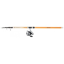 Combo Lansetă telescopică Daiwa Proteus Surf 3.60m/50-100g + Mulinetă Daiwa DF 4000A