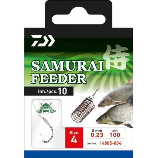 Cârlige legate Daiwa Samurai Feeder, Nr.6, 10buc/plic