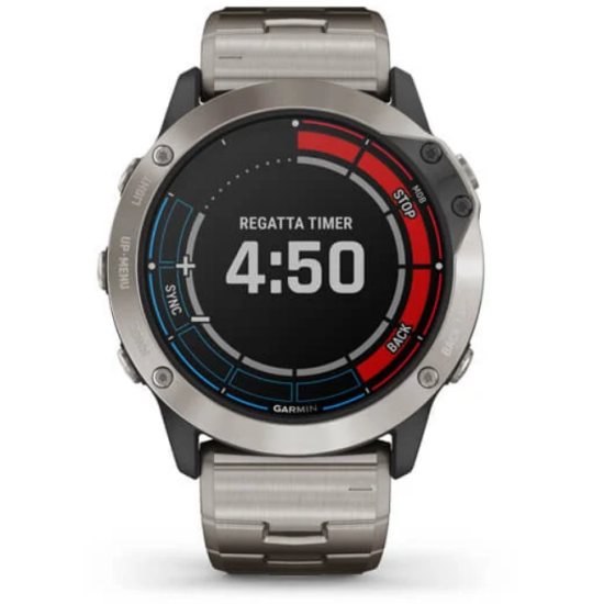 Ceas Garmin Quatix 6X Solar Titanium, 51mm