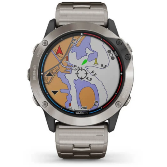 Ceas Garmin Quatix 6X Solar Titanium, 51mm Ceas Garmin Quatix 6X Solar Titanium, 51mm