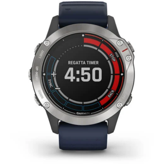 Ceas Garmin Quatix 6, Captain Blue, 47mm