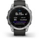 Ceas Garmin Fenix 7 Standard, Silver/Graphite, 47mm