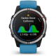 Ceas Garmin Quatix 7 Base, Carbon/Blue, 47mm