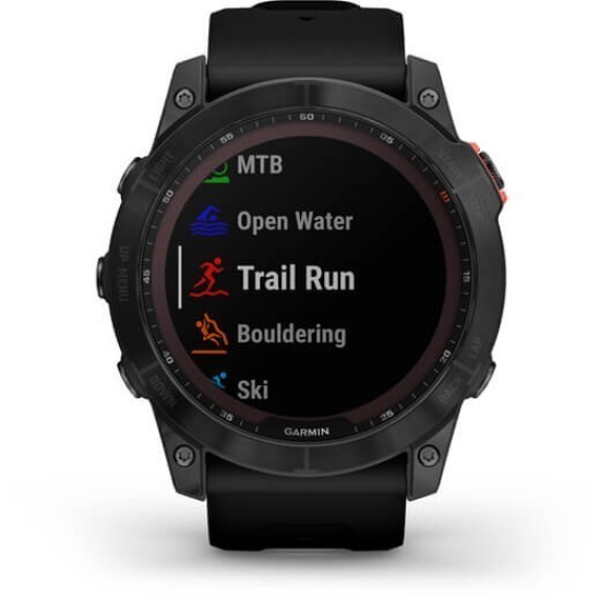 Ceas Garmin Fenix 7X Solar Slate, Grey/Black, 51mm