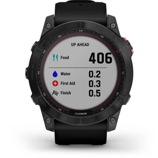 Ceas Garmin Fenix 7X Solar Slate, Grey/Black, 51mm