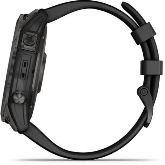 Ceas Garmin Fenix 7X Sapphire Solar Carbon Gray, TI/Black, 51mm EMEA