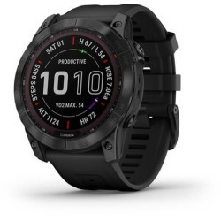 Ceas Garmin Fenix 7X Sapphire Solar DLC Black, Titan/Blake, 51mm