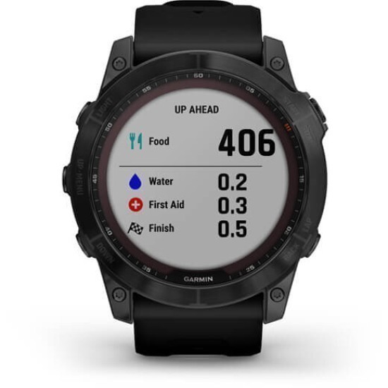 Ceas Garmin Fenix 7X Sapphire Solar DLC Black, Titan/Blake, 51mm