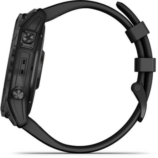 Ceas Garmin Fenix 7X Sapphire Solar DLC Black, Titan/Blake, 51mm