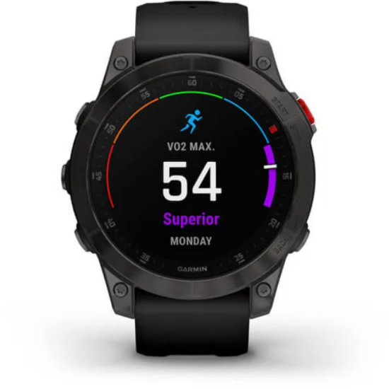 Ceas Garmin Epix 2, Sapphire Gray/Titanium, 47mm