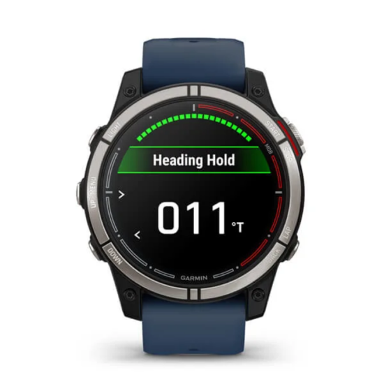 Ceas Garmin Quatix 7, Sapphire Amoled Carbon/Blue Marin, 47mm