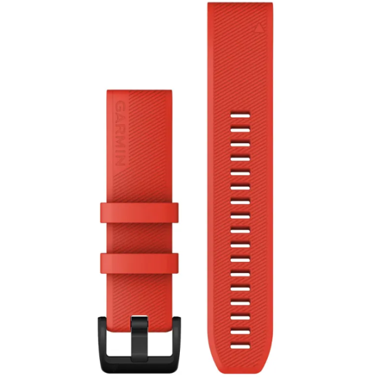 Curea ceas Garmin Quick Fit, Silicon, Laser Red, 22mm