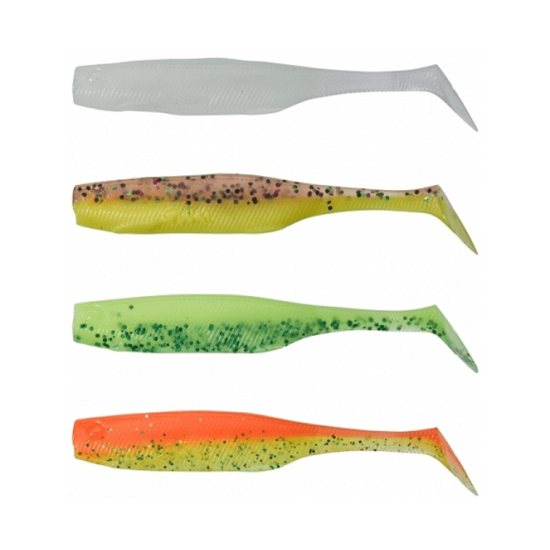 Shad Gunki Peps, Dark Water Mix, 9cm/5.3g, 4buc/plic Shad Gunki Peps, Dark Water Mix, 9cm/5.3g, 4buc/plic