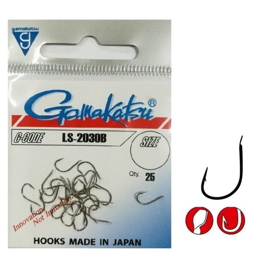 Cârlige forjate Gamakatsu LS-2030B, Bronz, Nr.12, 25buc/plic