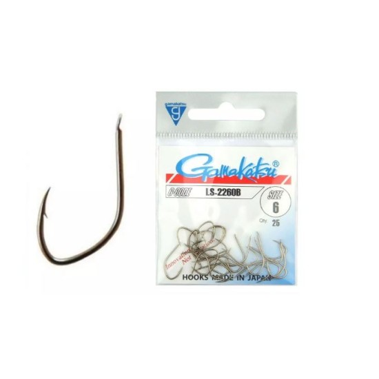 Cârlige Gamakatsu LS-2260B, Bronz, Nr.10, 25buc/plic