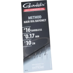 Cârlige legate Gamakatsu Method Hair Rig Bayonet Nr.10 | 0.21mm, 8buc/plic